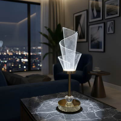 Acrylic Led Night Light Table Lamp