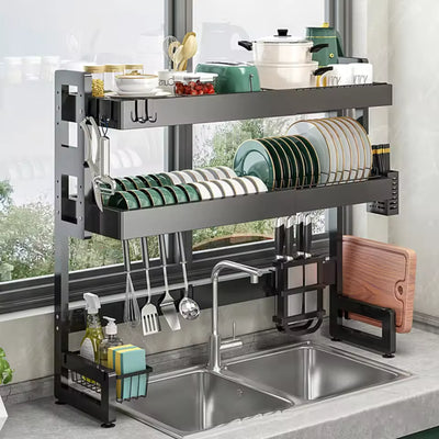 Kitchen Sink Rack Double Adjustable