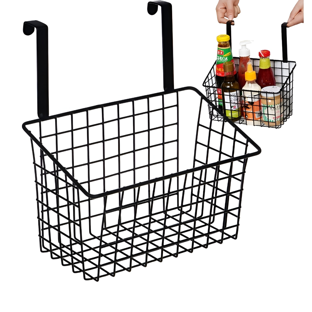 Multipurpose Door Hanging Metal Basket