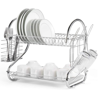 2 Layer Dish Drainer Rack