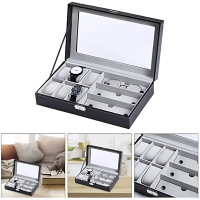 Watch Glasses Storage Box 6+3 Slots