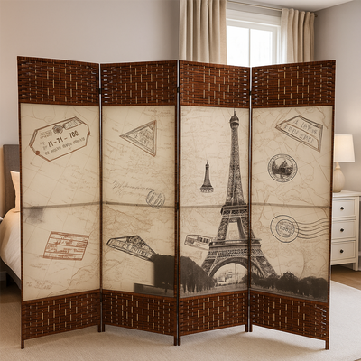 Graphics Designed Foldable Room Partition