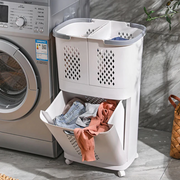 Rolling Laundry Basket With Drawers