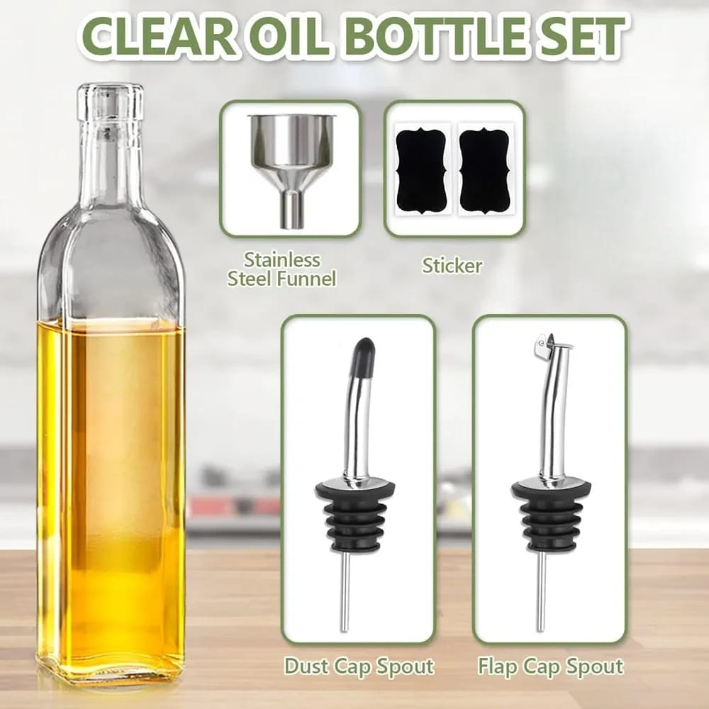 Oil Dispenser Bottle Set 2 Bottles