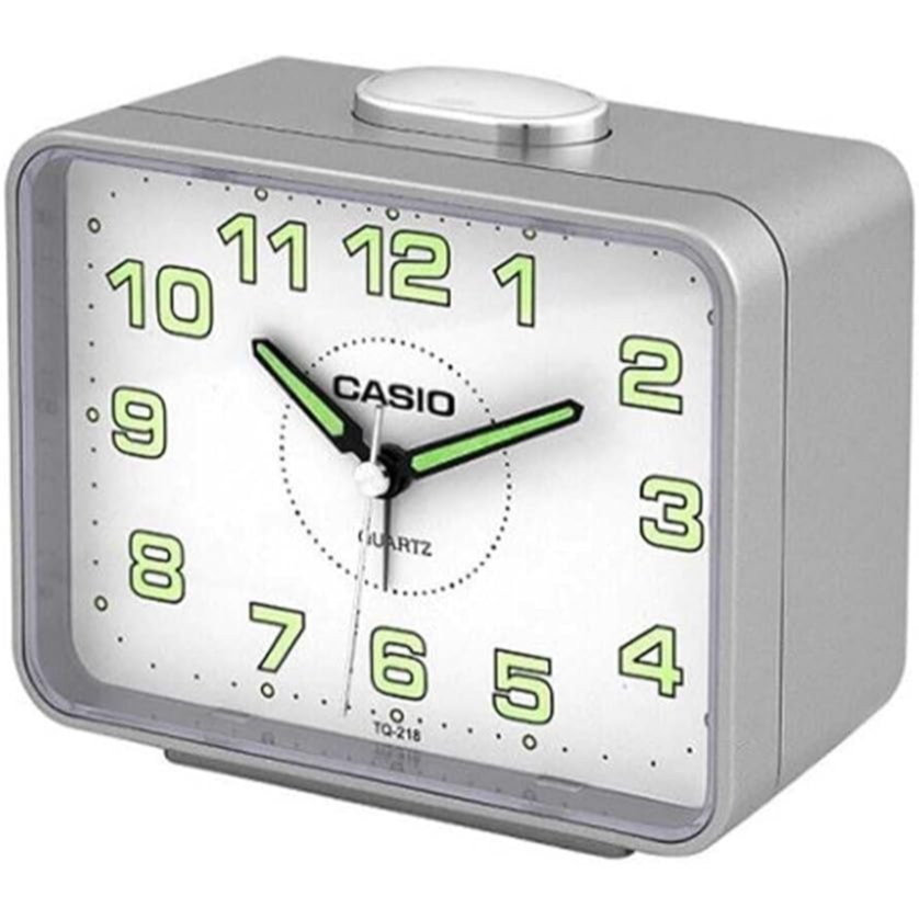 Casio Analog Table Clock Tq-218-8Df Grey