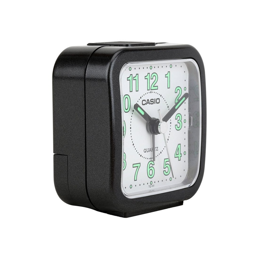 Casio Analog Table Clock, Black - Tq-141-1Df
