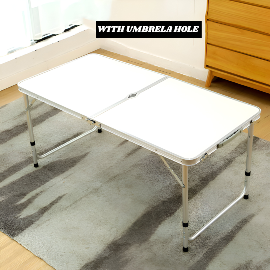 Foldable Outdoor Picnic Table with Umbrella hole