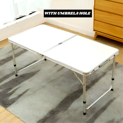 Foldable Outdoor Picnic Table with Umbrella hole