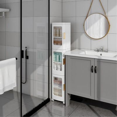 Multifunctional Narrow Storage Cabinet 3 Tier