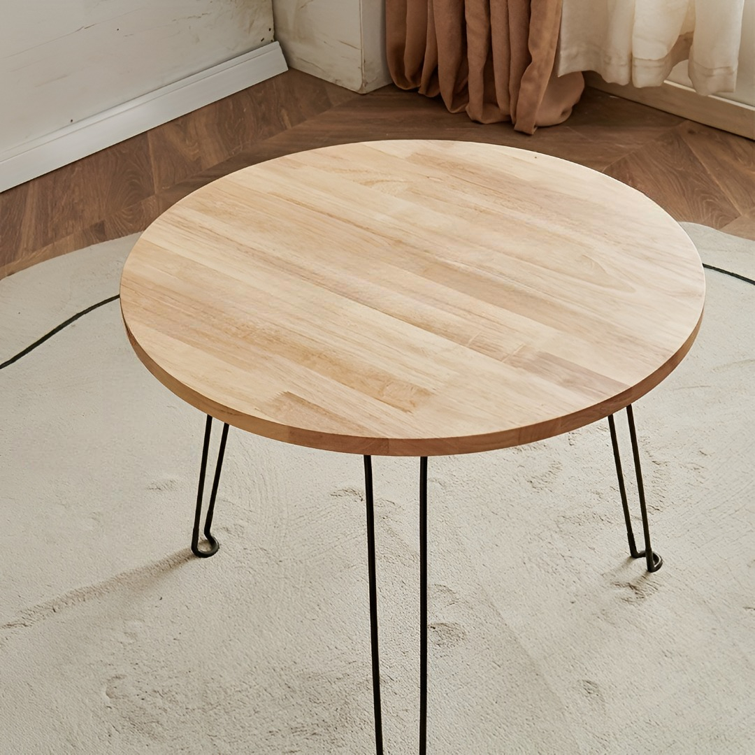 Foldable Bamboo Table Round