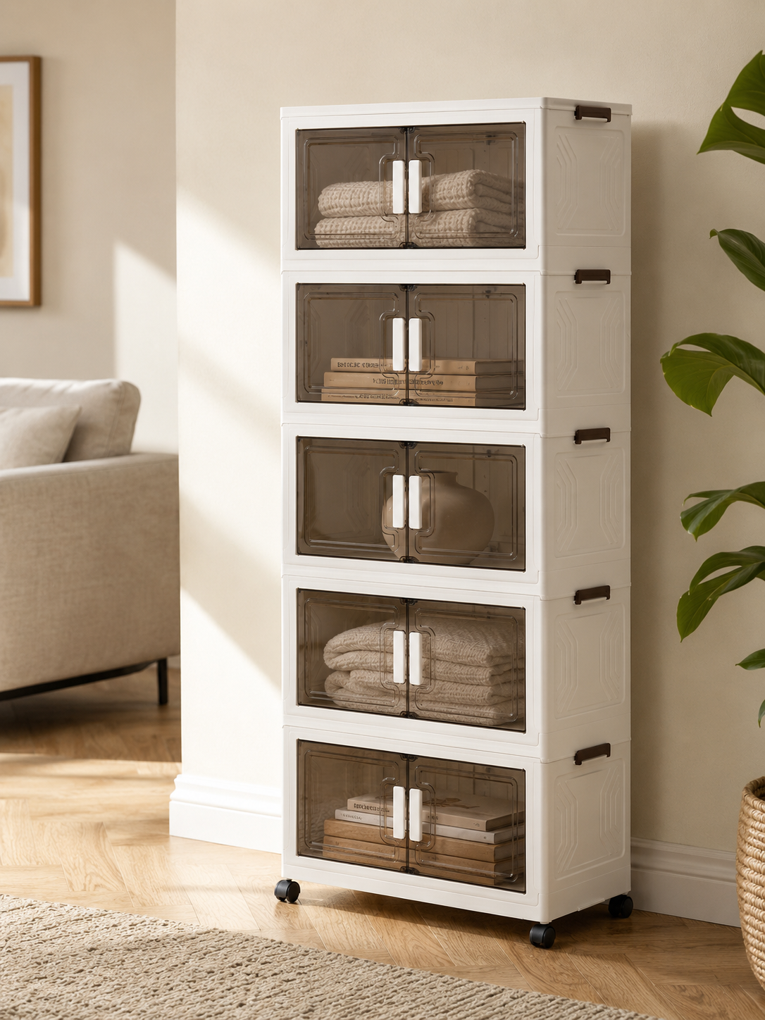 5 Layer Foldable Storage Cabinet