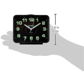 ساعة منبه كاسيو Tq-218-1Df سوداء تناظرية