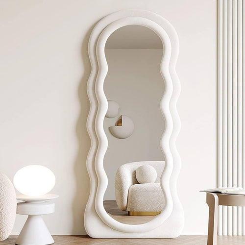 Irregular Wavy Shape Full Length Mirror