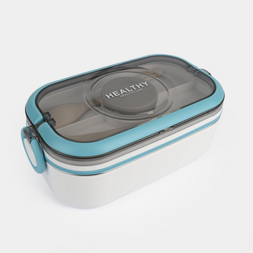 Lunch Box 800Ml White & Blue Lb-66