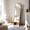 Rectangular Standing Mirror Black