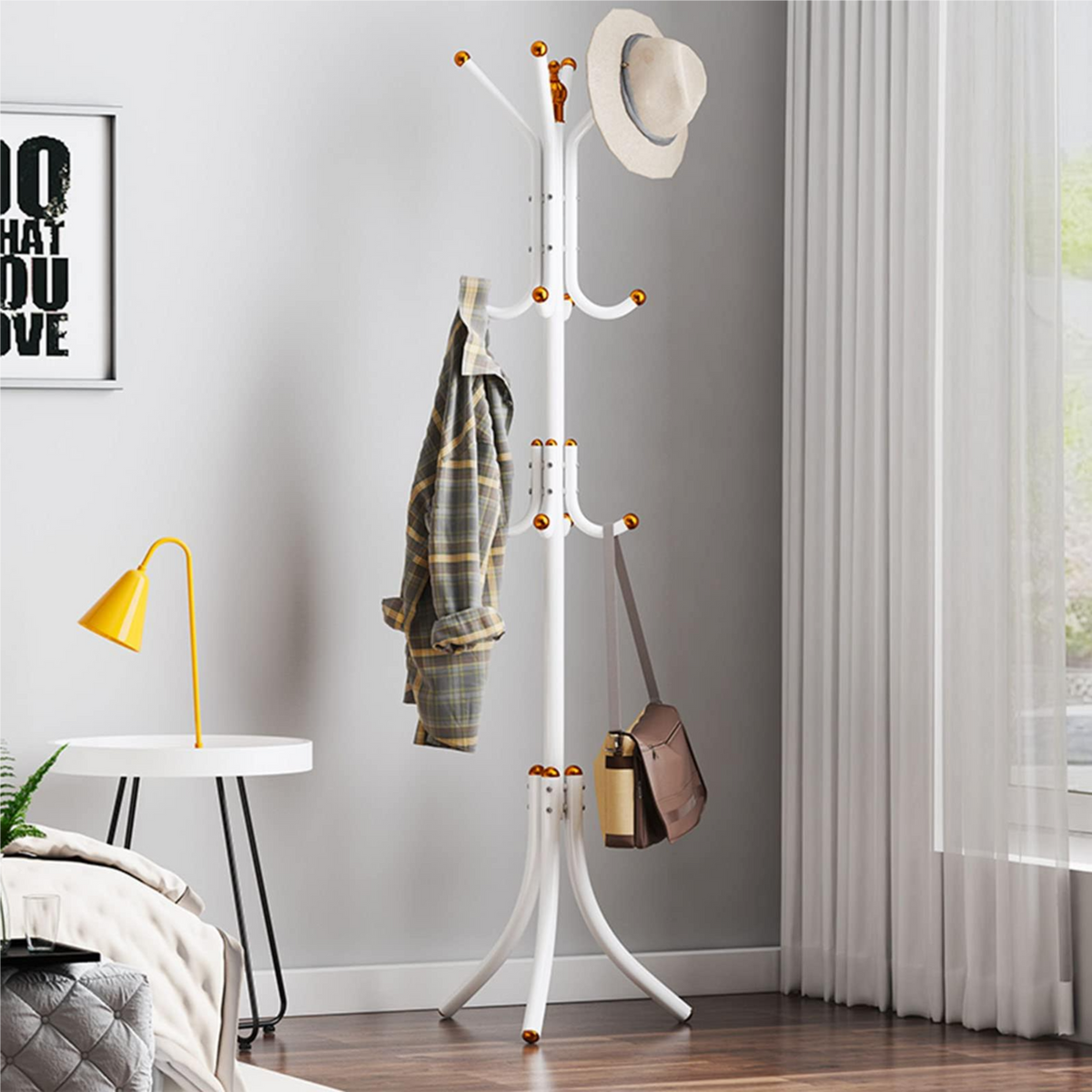 Metal Coat Rack 12 hooks