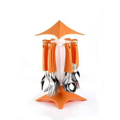 Cutlery Set with Revolving Stand