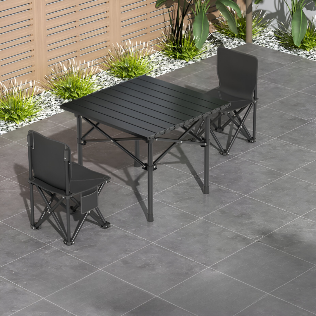 Foldable Camping Table With 2 Chair Set LB-20827