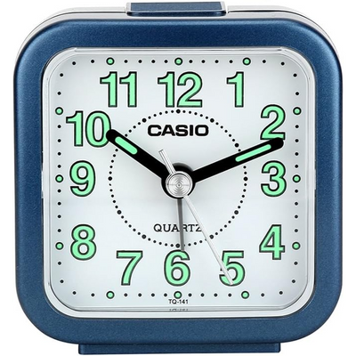 Casio Analog Table Clock Blue- Tq-141-2Df