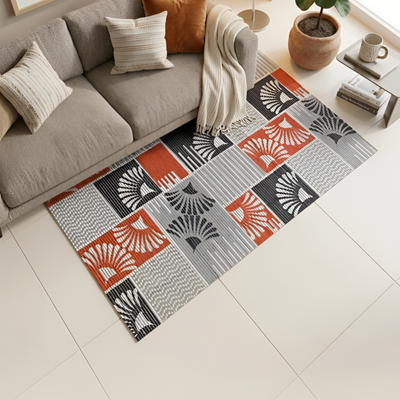 Geometric Printed Floor Mat