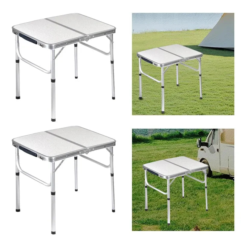 Small Folding Aluminum Picnic Table 65X45Cm