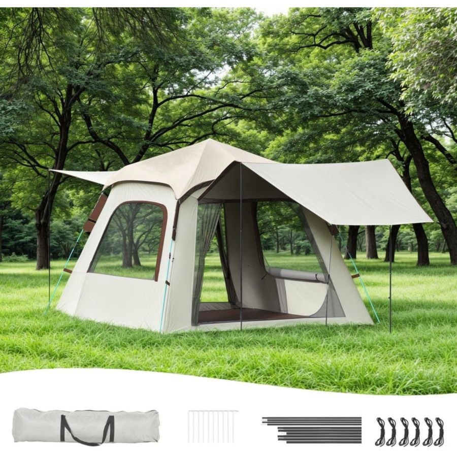 2 In 1 Sunroof Automatic Camping Tent 210x260x160Cm