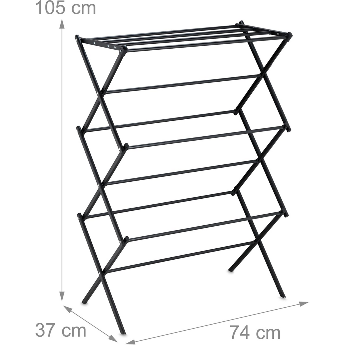 Foldable Clothes Drying Rack 3 Tier