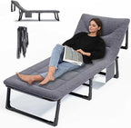 Foldable Camping Bed Adjustable 190X65X30