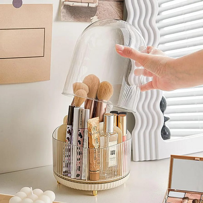 Makeup Brush Holder Oragnizer With Lid