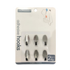 Adhesive Stainless steel Hooks 6pcs