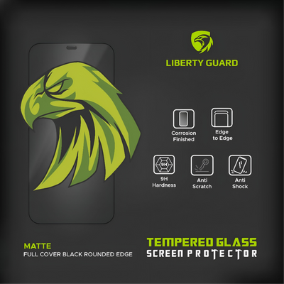 17 Pro Screen Protector Clear Black Edge Glass