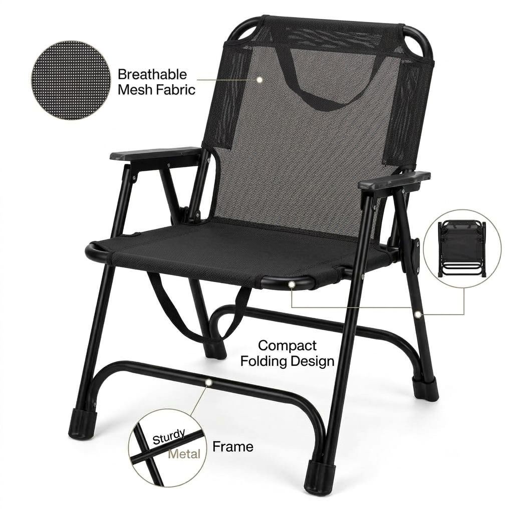 Portable Folding Outdoor Camping Chair Lb-21325