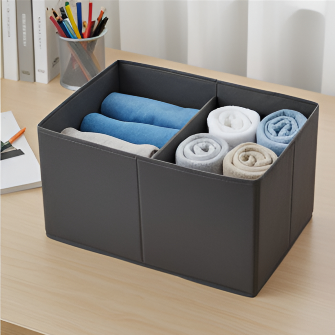 Compartment Storage Box 2 Shelf