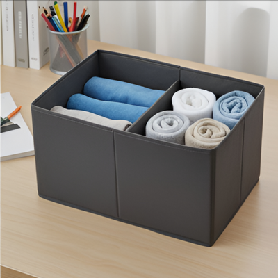 Compartment Storage Box 2 Shelf