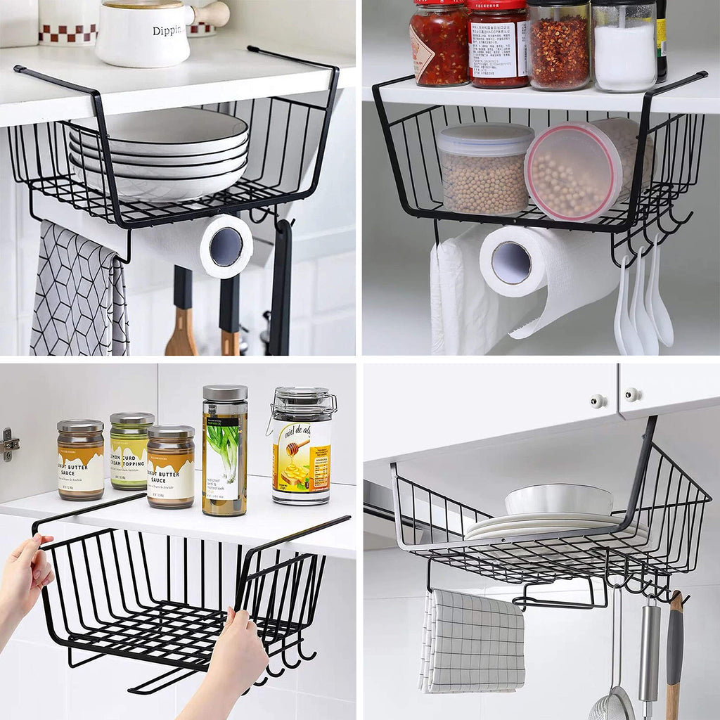 Multipurpose Cabinet Hanging Metal Basket