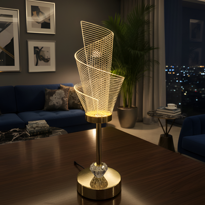 Acrylic Led Night Light Table Lamp