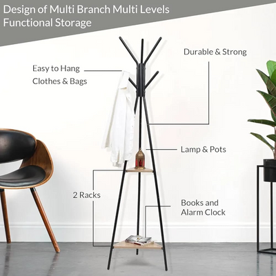 Portable Coat Rack With Stands