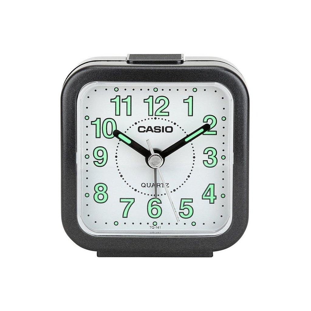 Casio Analog Table Clock, Black - Tq-141-1Df