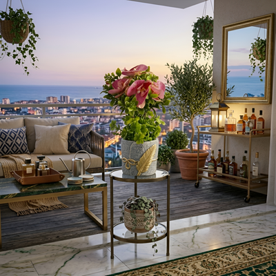 Artificial Natural Flower Pot