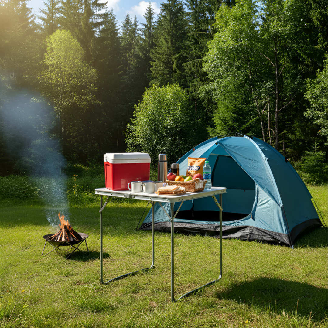 Portable Folding Outdoor Table 80x60CM