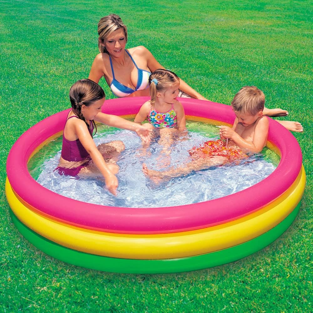 Intex Sunset Glow Three Ring Pool 114Cm X 25Cm