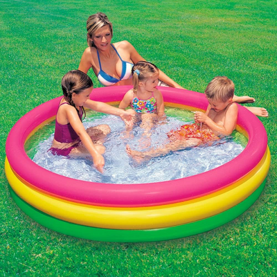 Intex Sunset Glow Three Ring Pool 114Cm X 25Cm