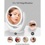 Lighted Makeup Vanity Mirror With Wind Fan