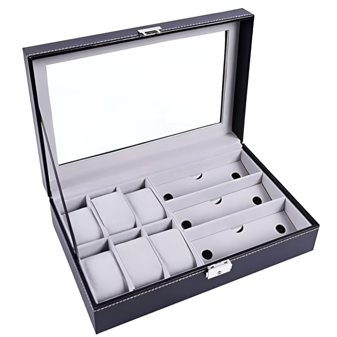 Watch Glasses Storage Box 6+3 Slots
