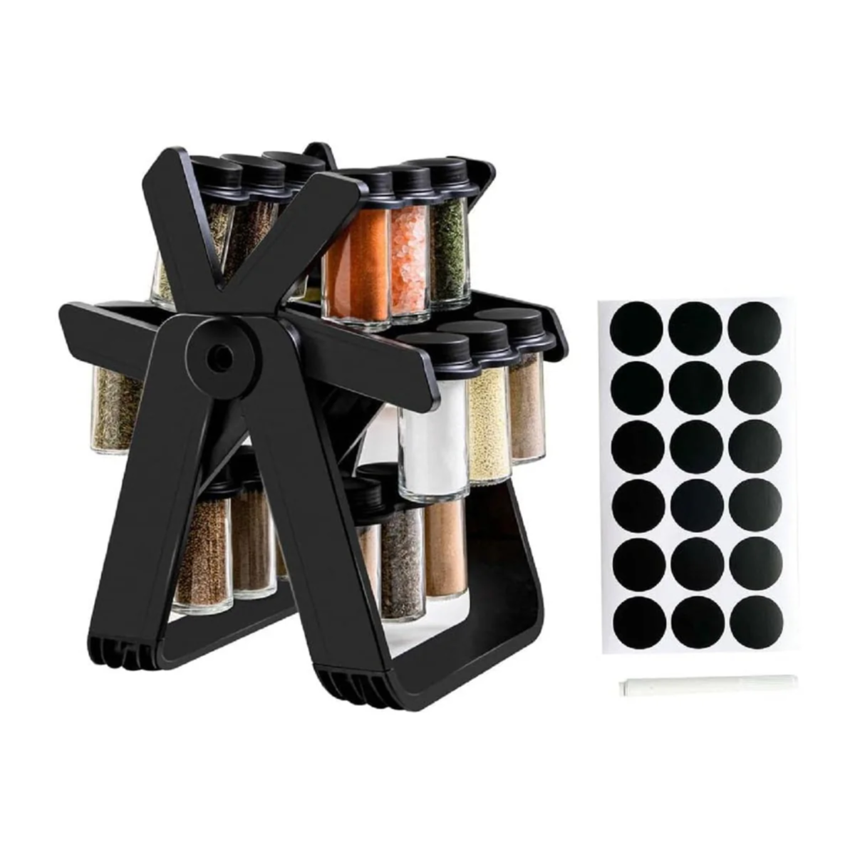 18 Jars Rotating Spice Rack