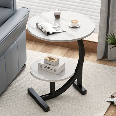 2 Tier Coffee Table Round Shape