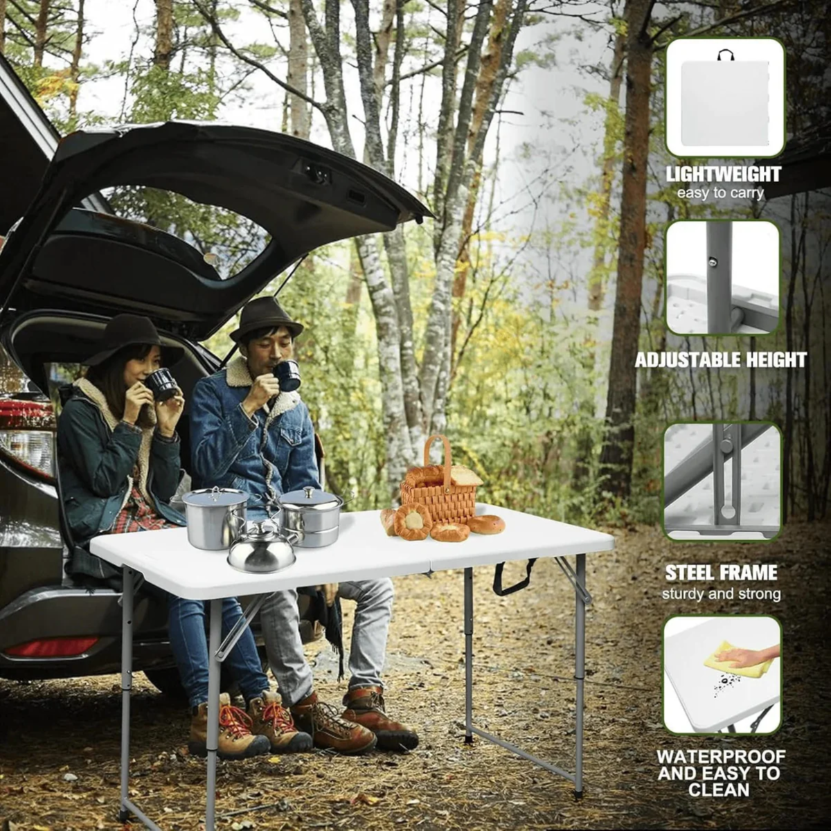 Portable Foldable Table Outdoor and Indoor