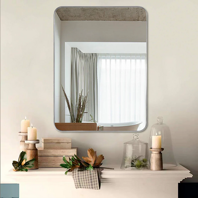 Adhesive Wall Sticker Mirror Square Shape Small
