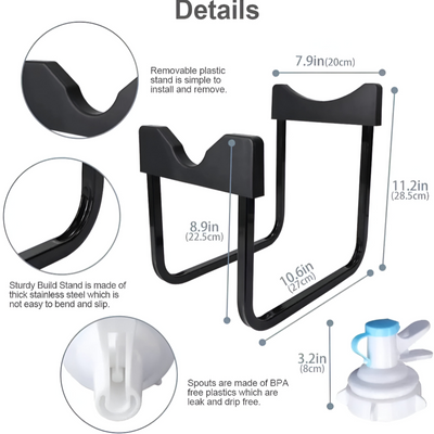 Water Bottle Dispenser Stand with Faucet
