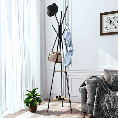 Portable Coat Rack With Stands